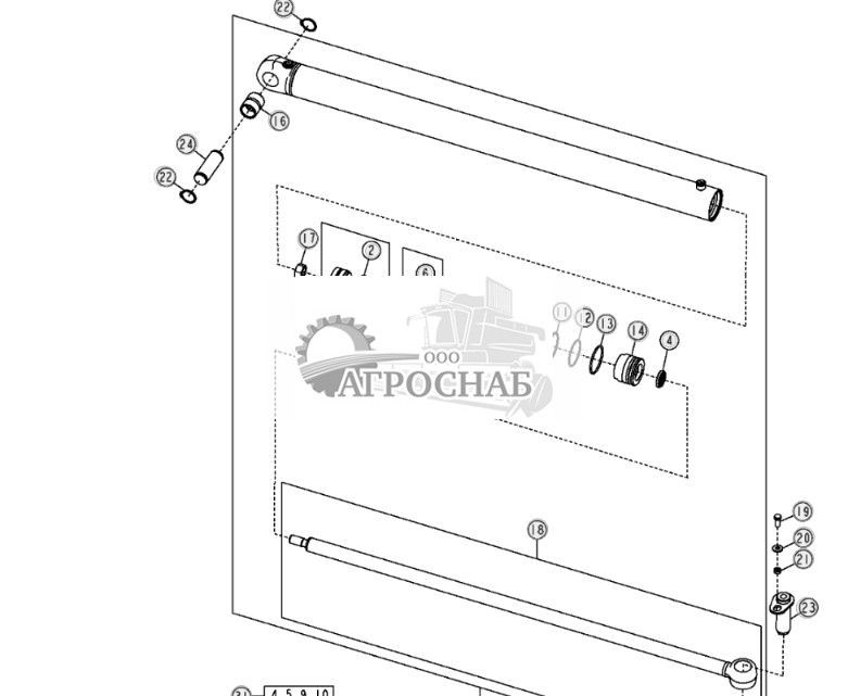 Цилиндр сдвига ножа - ST3717 739.jpg